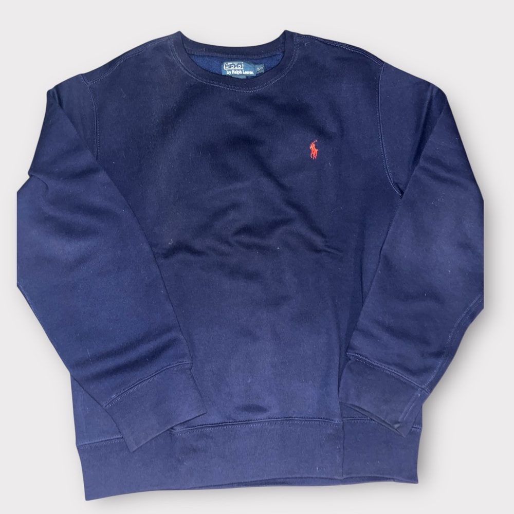 Polo by Ralph Lauren Men's Dark Blue Crewneck Sweater